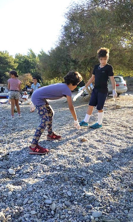 Our children from the Transit Accommodation Facilities in Chios and...