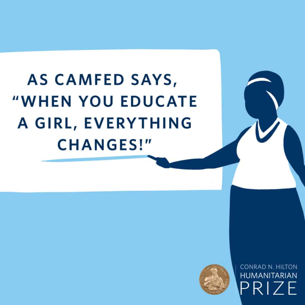 This year, we welcome CAMFED into the Hilton Prize Laureate community...