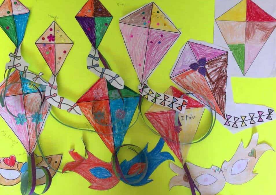 Carnival atmosphere at the “Mother and Child Area” created by METAdrasi at the Asylum Service