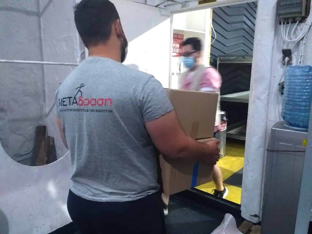 Humanitarian aid missions in Andravida and in Lesvos