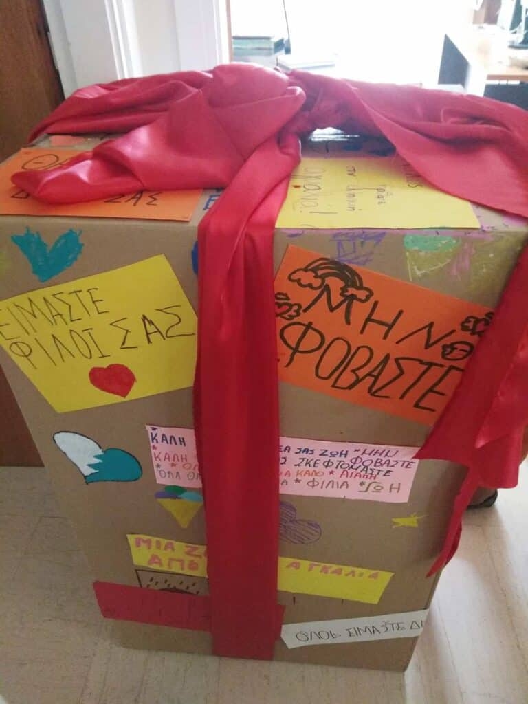 A sweet act of solidarity from the students of Georgiou-Zoi Elementary School