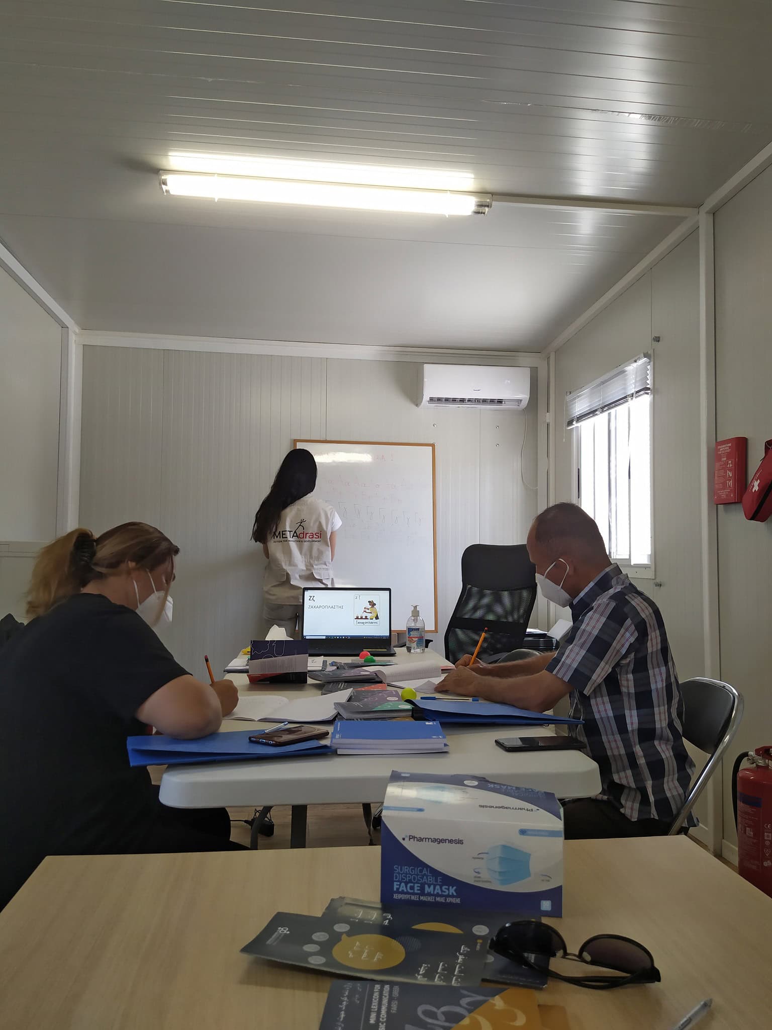 Metadrasi - Greek language courses for the adult residents in the refugee camp of Kos have started 2 Metadrasi - METAdrasi Kos education 3