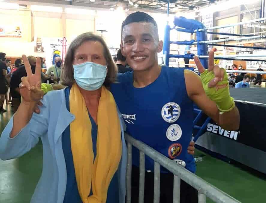 Majid wins gold medal at the 2020 Panhellenic Muay-Tai Championship