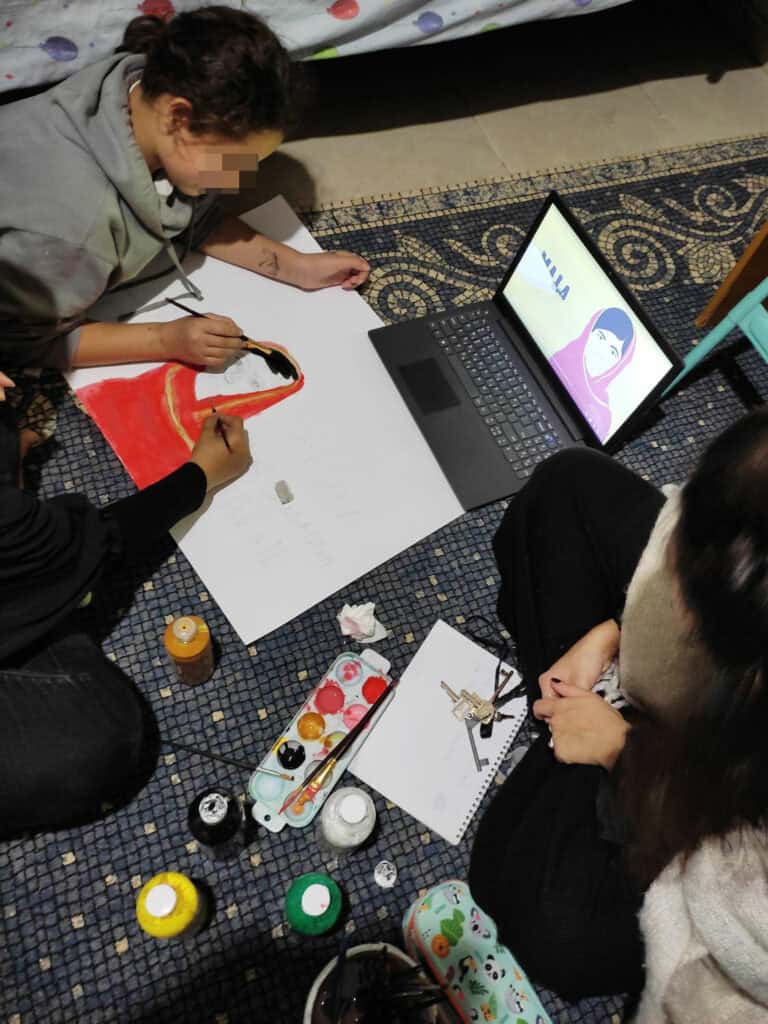 The girls of theTransit Accommodation Facility in Samos get inspired by Malala