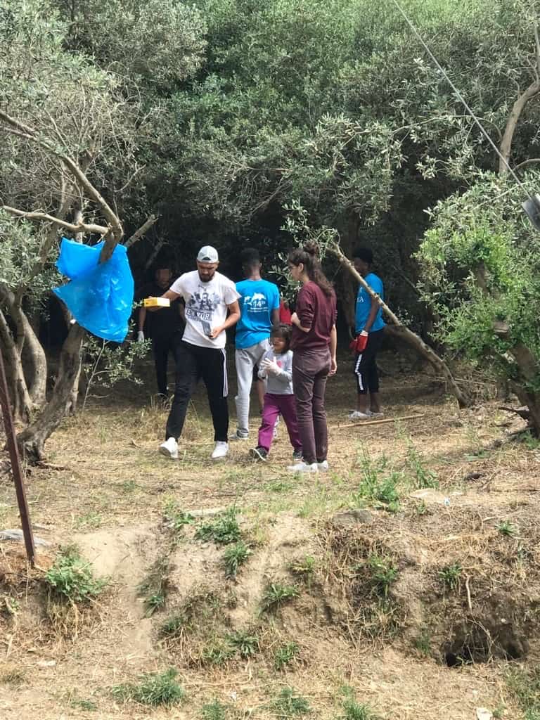 How a small piece of land can bring so much happiness to unaccompanied children!
