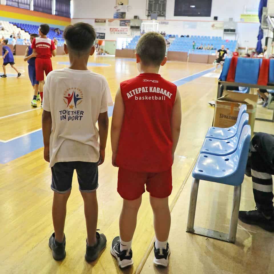 Basketball event for the children in Kavala