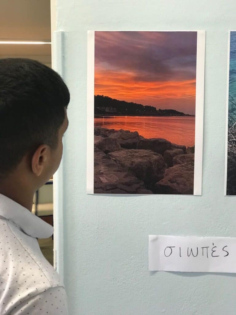 The children of our Accommodation Facility for  in Samos show their talent in photography