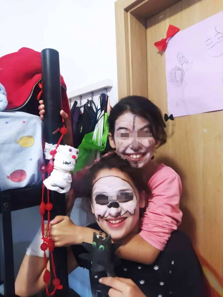 Celebrating Halloween in the Samos shelter