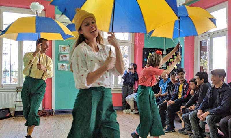 Clowns Without Borders Ireland give the message of hope to our students