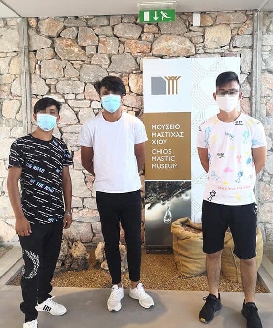 A visit of the Chios shelter at Mastichochoria: learning about the island’s history and culture
