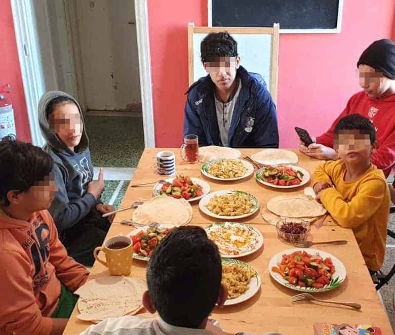 Sunday culinary meetings for the unaccompanied children of our Transit Accommodation Facility in Chios