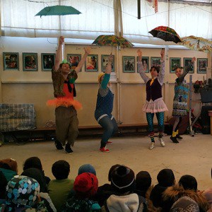 Clowns Without Borders UK pass the message of hope to our students