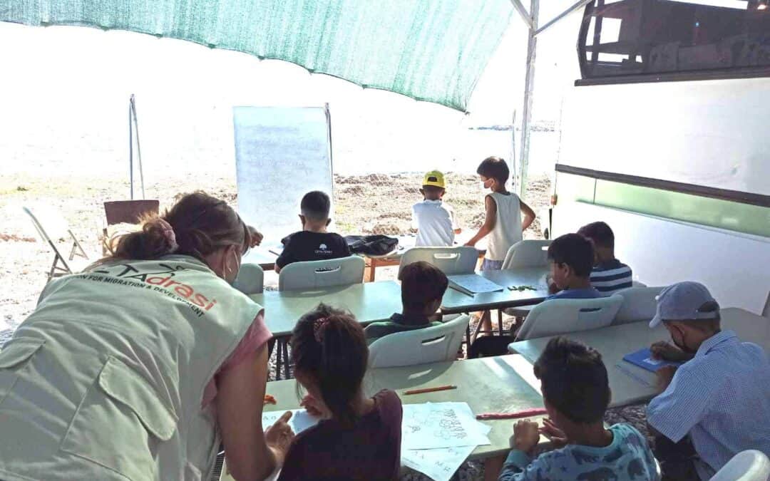METAdrasi’s classes in the area of Mavrovouni in Lesvos have started