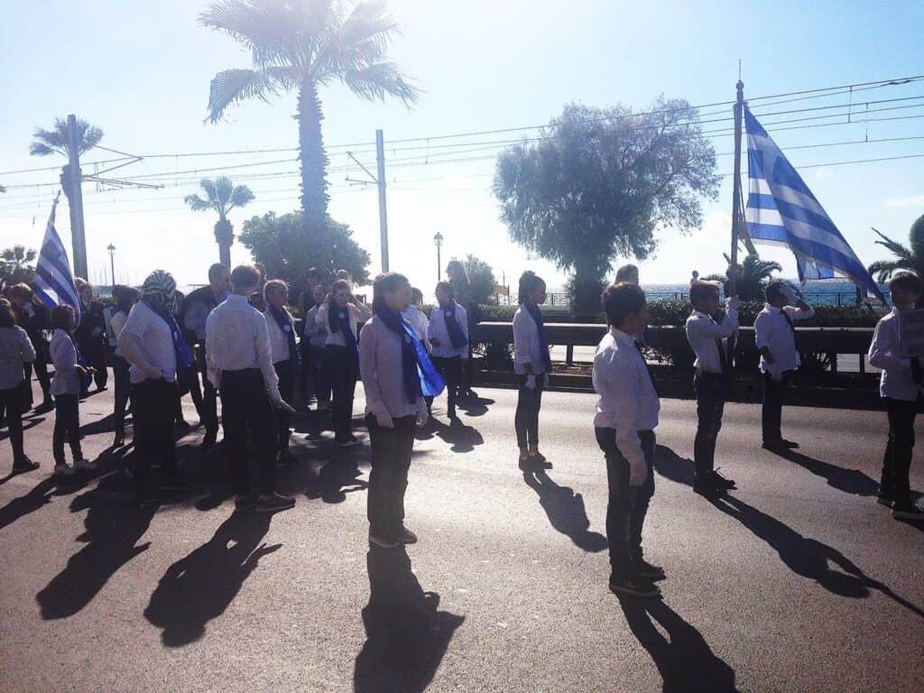 The children of our accommodation facility in the parade