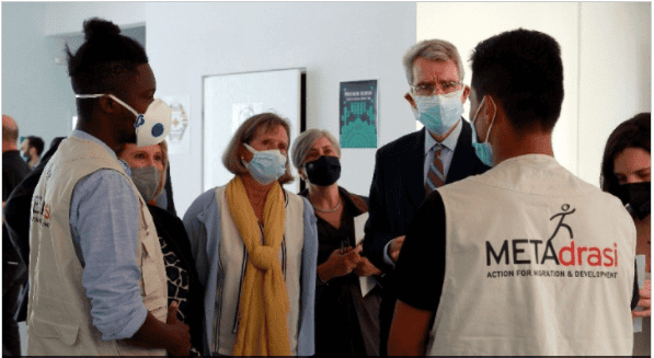 Τhe United States Ambassador to Greece, Geoffrey R. Pyatt, visits METAdrasi’s Dormitory