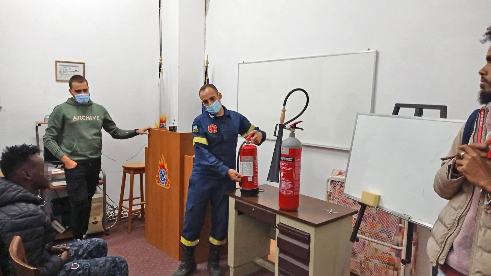 Metadrasi - Fire Safety Training in Chios 2 Metadrasi - METAdrasi Chios Fire Service 2
