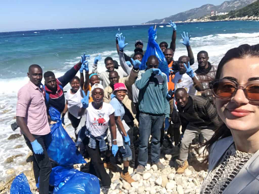 A beautiful initiative to clean up the beach of Kedros in Samos