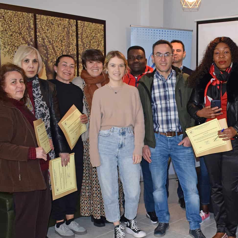 Completion of the 1st training cycle for refugees and migrants as personal assistants for PwD