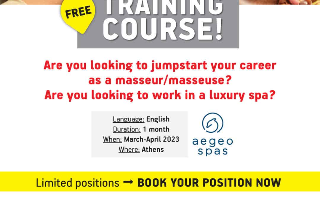 Free Training: Become a professional spa / massage therapist
