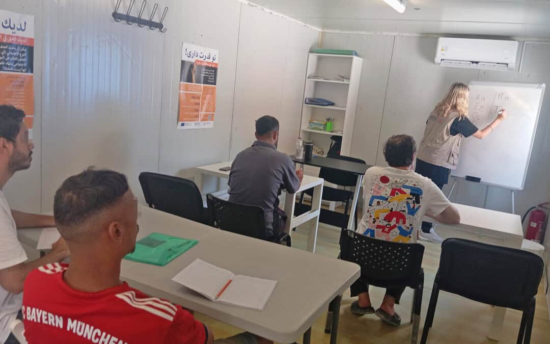 Greek language courses for adult residents at the Sintiki Facility in Serres have begun