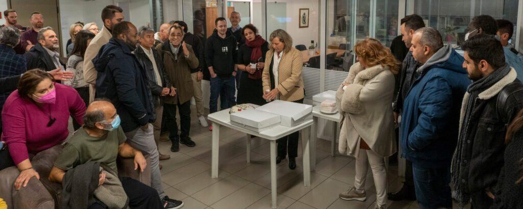 Vassilopita cutting for 2023 at METAdrasi’s offices
