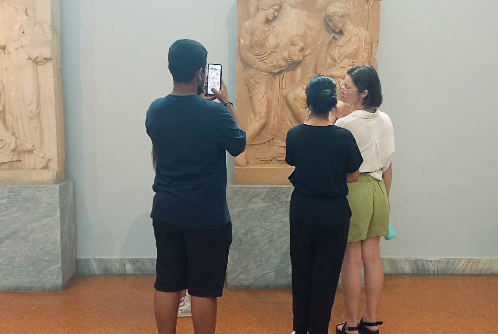Our young students at the National Archaeological Museum of Athens