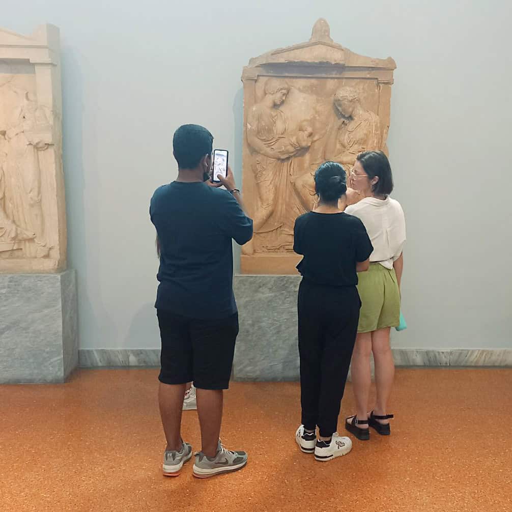 Our young students at the National Archaeological Museum of Athens