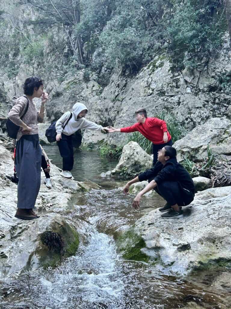 Excursion to the waterfalls for the unaccompnaied children of our Samos shelter