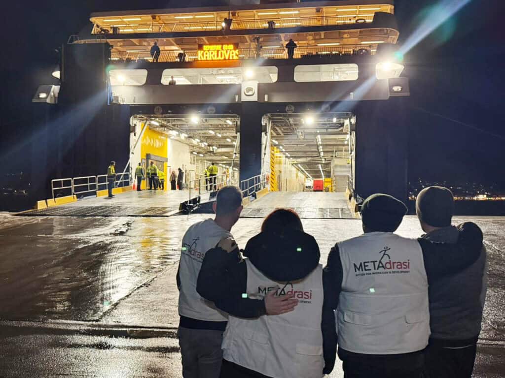 Humanitarian aid mission in Samos