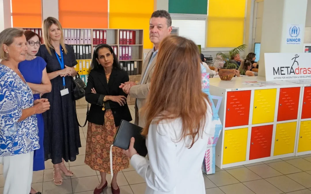 Ηigh-level UNHCR officials visit METAdrasi