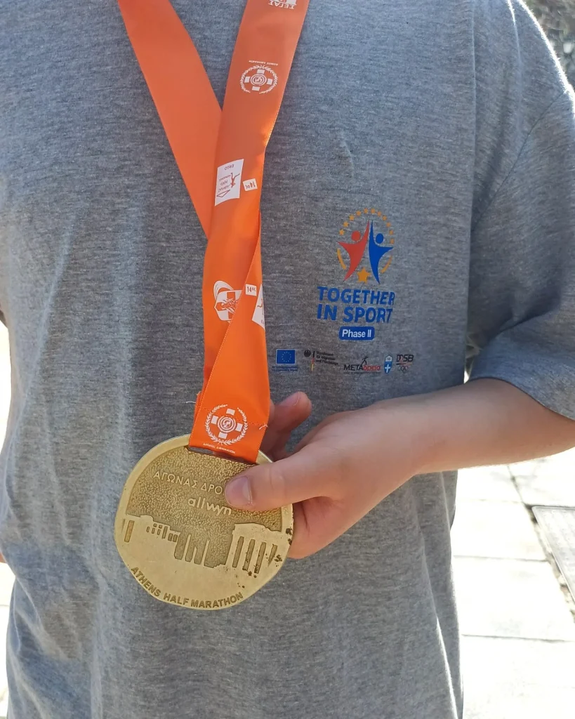 The METAdrasi team at the Athens Half Marathon